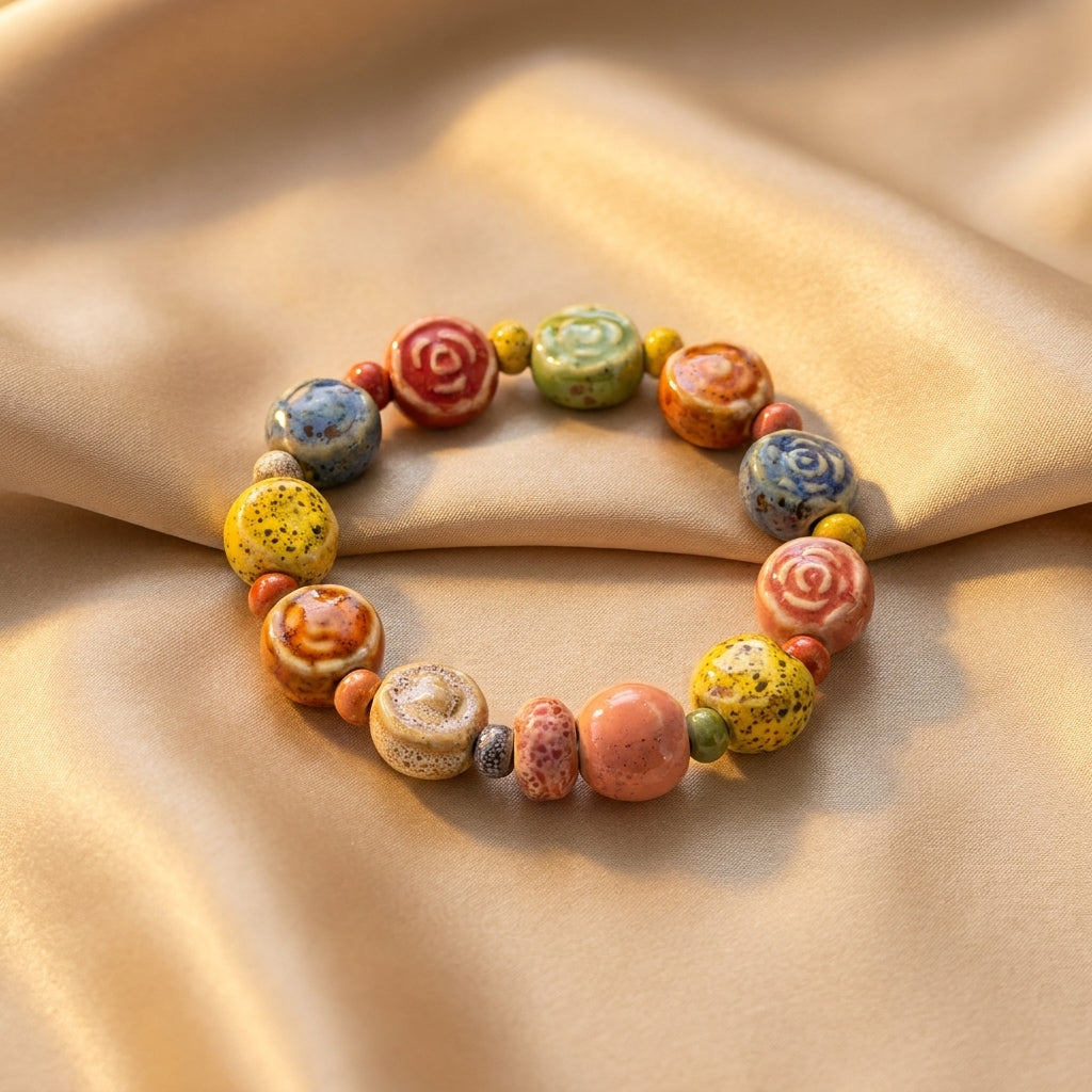 Bracciale in Ceramica Colorata