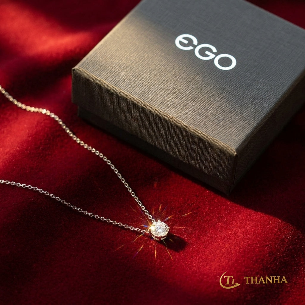 Collana EGO punto luce acciaio