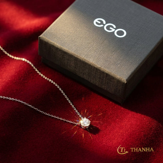 Collana EGO punto luce acciaio
