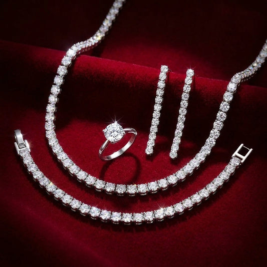 Parure EGO Tennis (collana+bracciale+orecchini+anello)